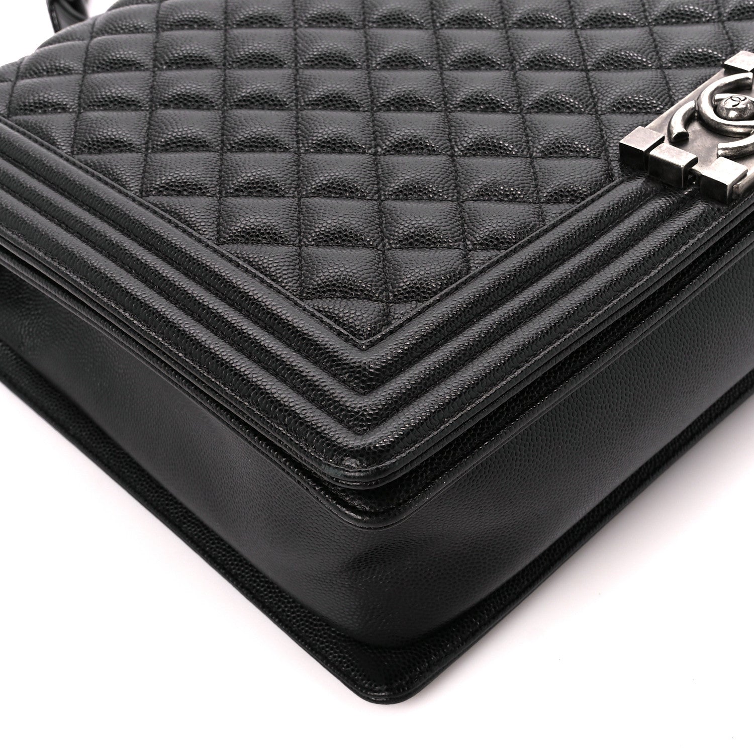 Chanel Caviar Quilted Large Boy Flap Black 9 of 11