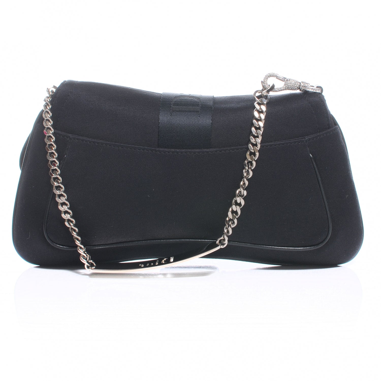 Christian Dior Silk Jersey Hardcore Bag Black 3 of 7