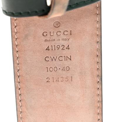 Gucci Guccissima Signature Interlocking G 40mm Belt 100 40 Black 3 of 5