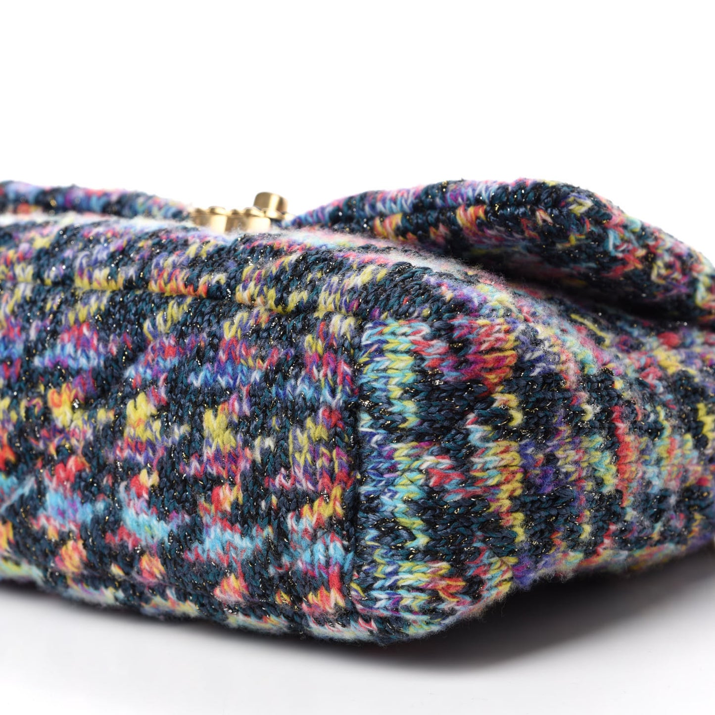 Tweed Quilted Medium Chanel 19 Flap Dark Multicolor
