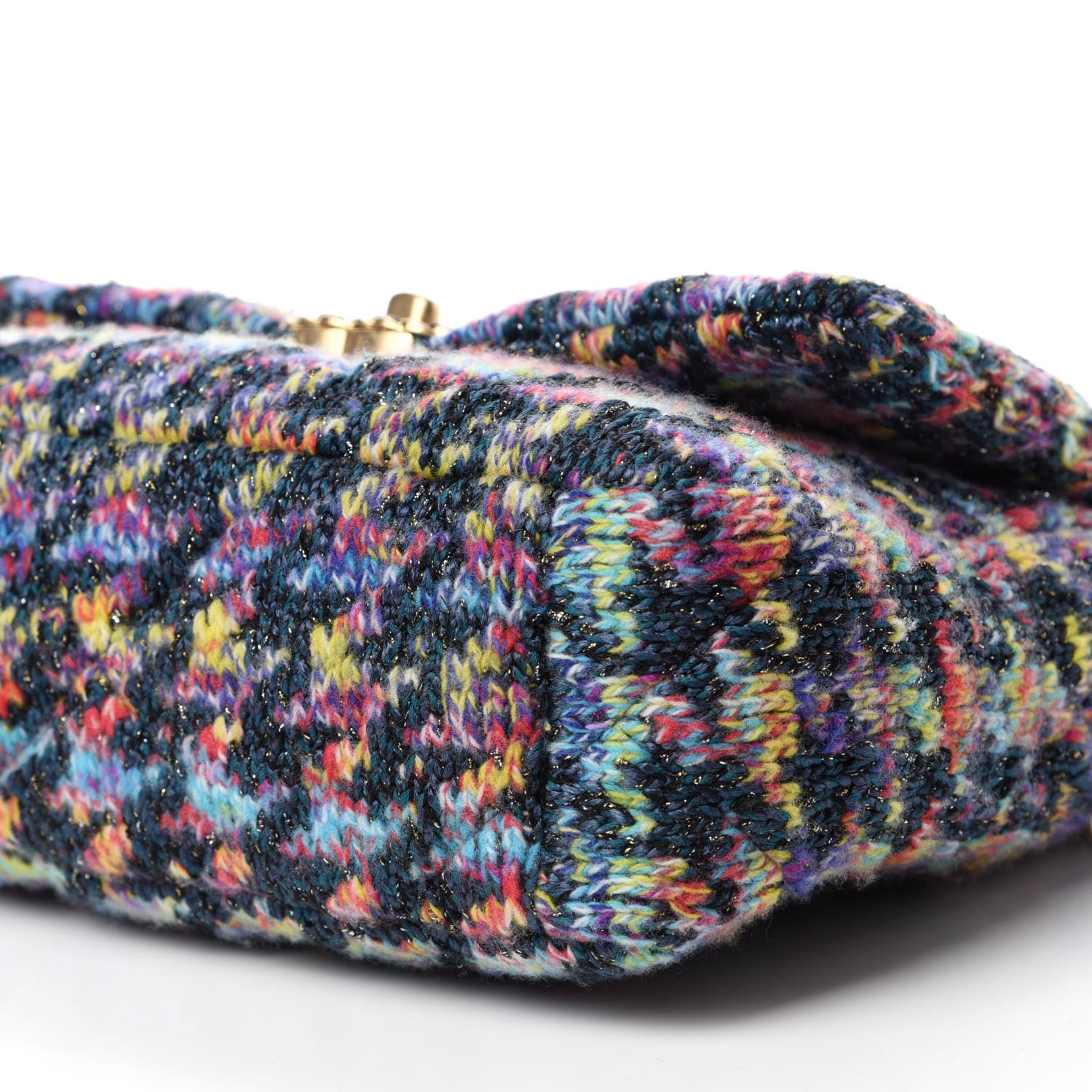 Chanel Tweed Quilted Medium Chanel 19 Flap Dark Multicolor 7 of 11