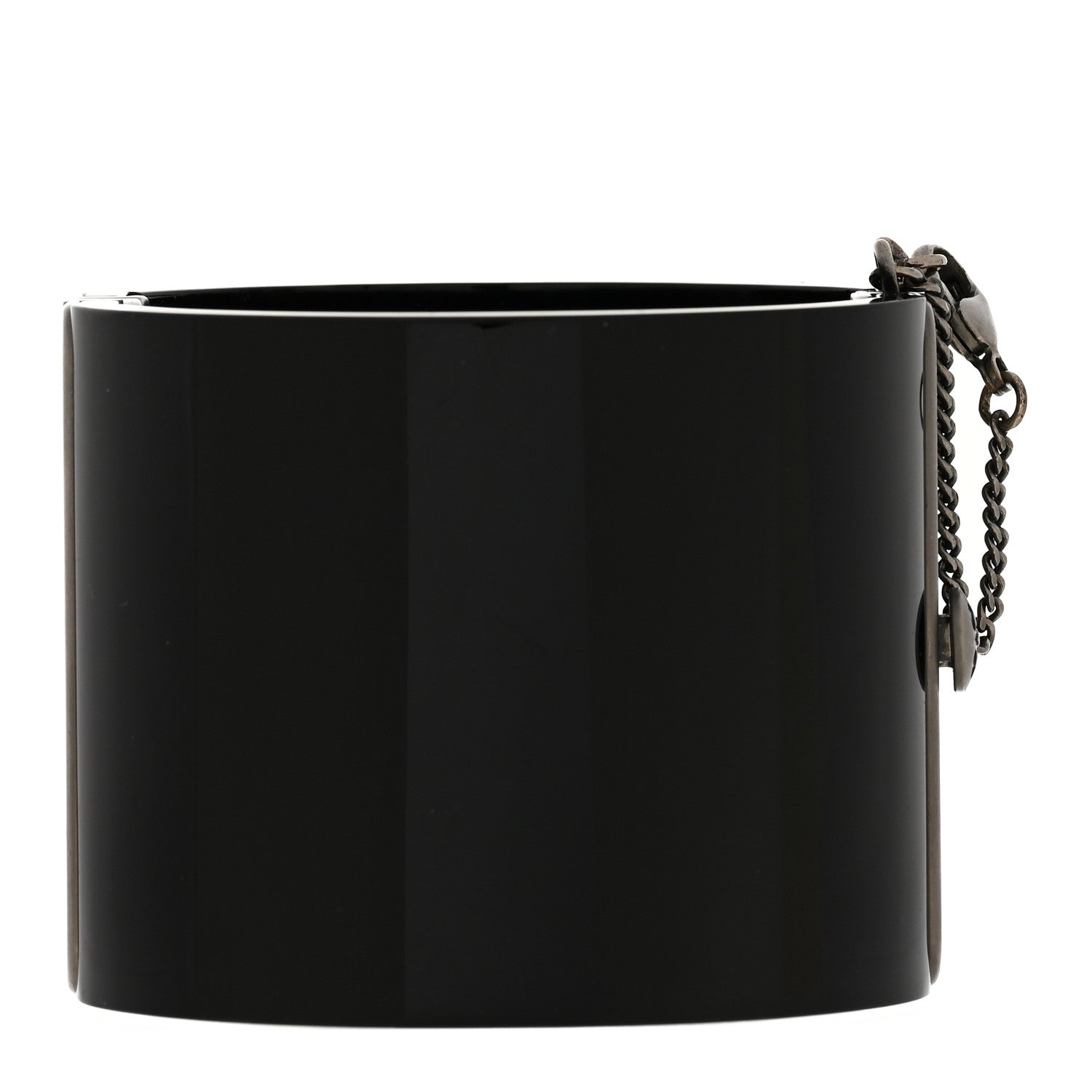 Chanel Resin Crystal CC Star CC Cuff Black 3 of 4
