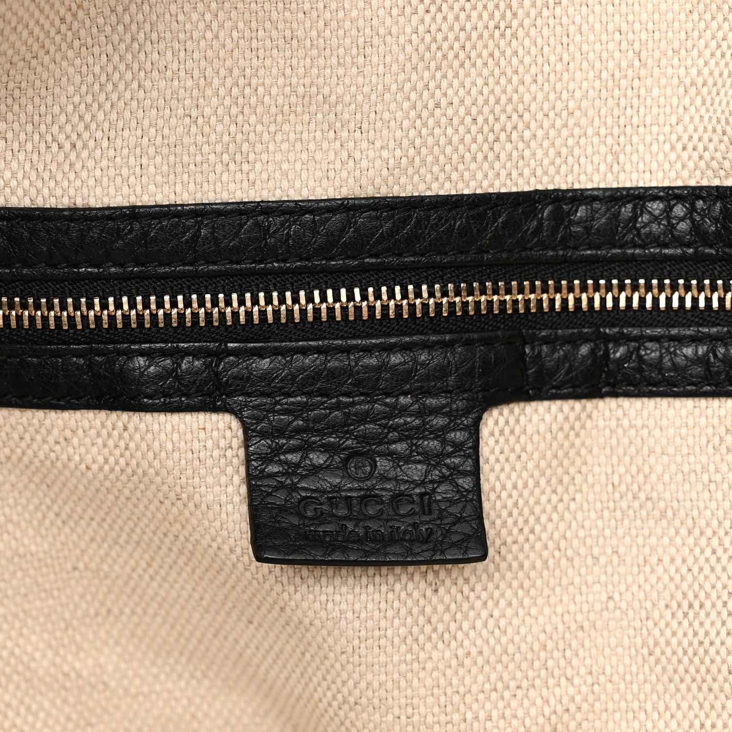 Gucci Pebbled Calfskin Large Soho Shoulder Bag Black 6 of 15