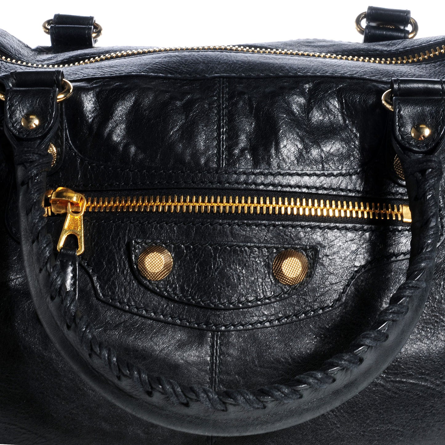 Agneau Giant 12 Gold Hardware Weekender Black