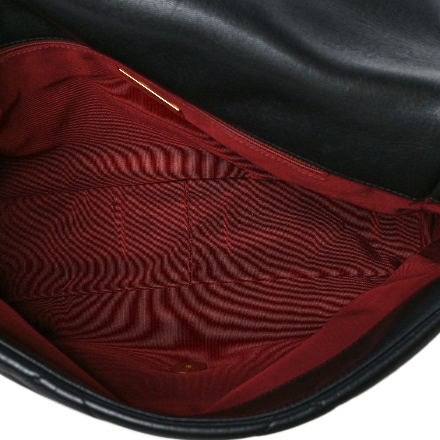 Goatskin Quilted Maxi Chanel 19 Flap Black