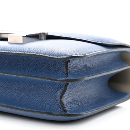 Hermes Epsom Constance Verso 24 Bleu Agate Gris Mouette 10 of 10