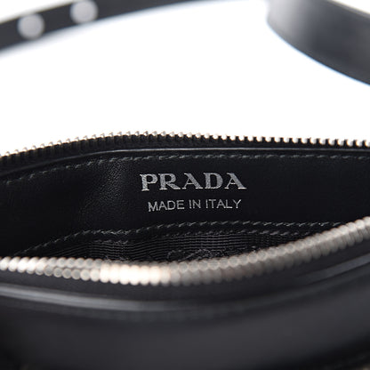 Prada Soft Calfskin Impunture Diagramme Belt Bag Black 7 of 8