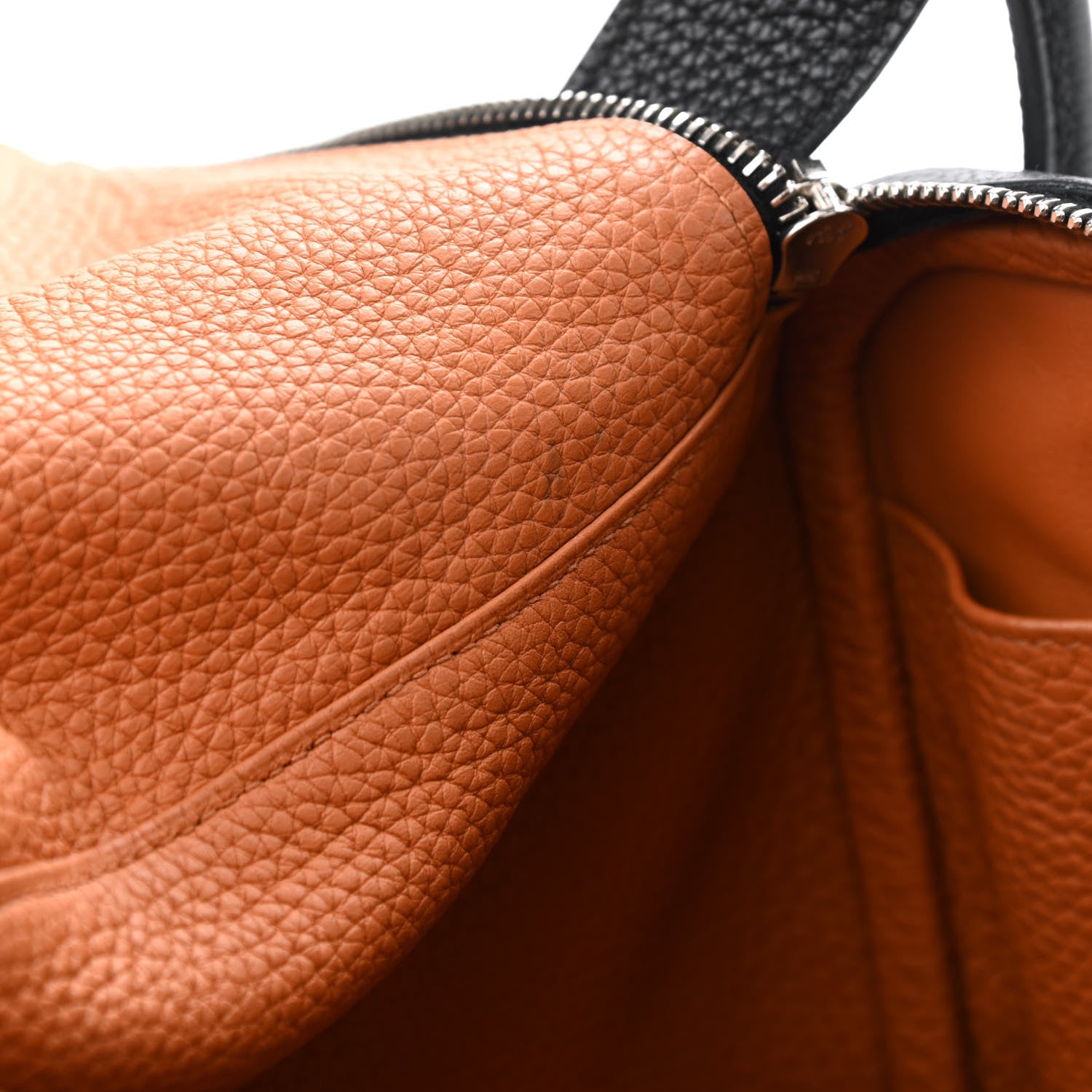 Hermes Taurillon Clemence Verso Lindy 30 Black Toffee 12 of 20