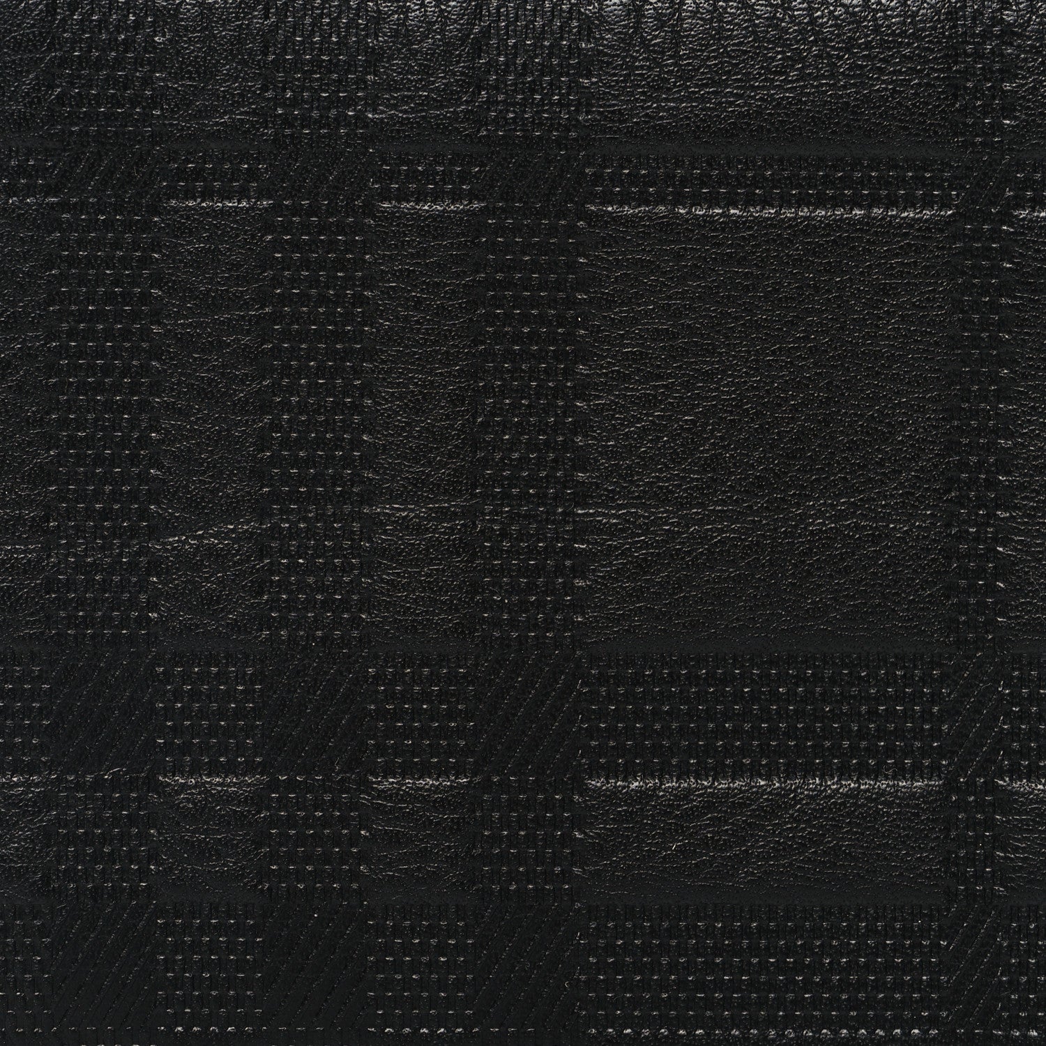 Burberry Signature Grain Calfskin Check Bi-Fold Wallet Black 8 of 8