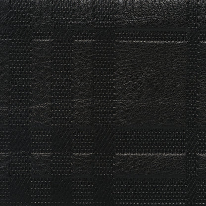Burberry Signature Grain Calfskin Check Bi-Fold Wallet Black 8 of 8