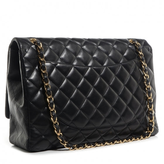 Chanel Lambskin Maxi Single Flap Black 3 of 8