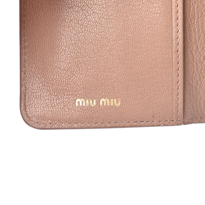 Miu Miu Goatskin Madras Flap Wallet Cammeo 7 of 16