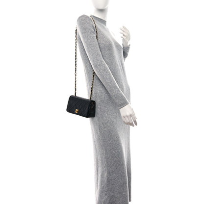Chanel Lambskin Quilted Small Single Flap Bag Black 2 of 9