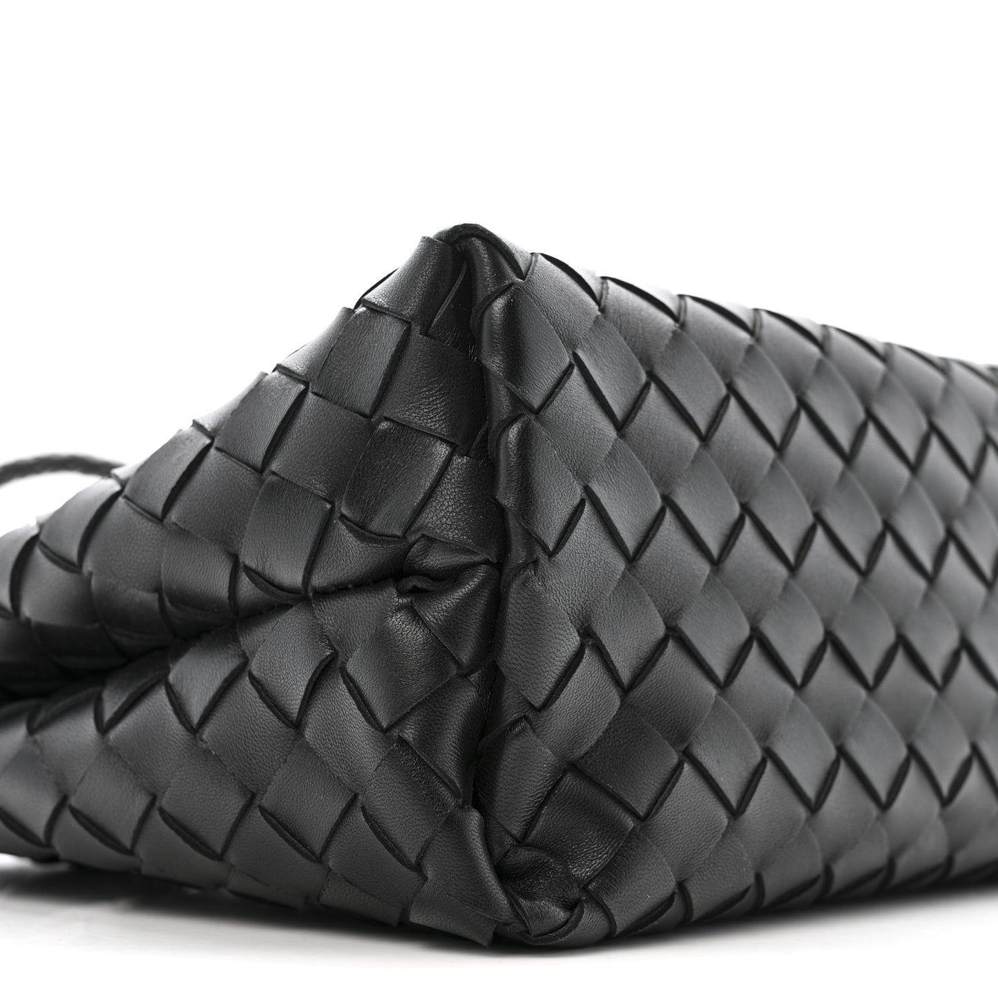 Nappa Intrecciato Small Andiamo Shoulder Bag Black