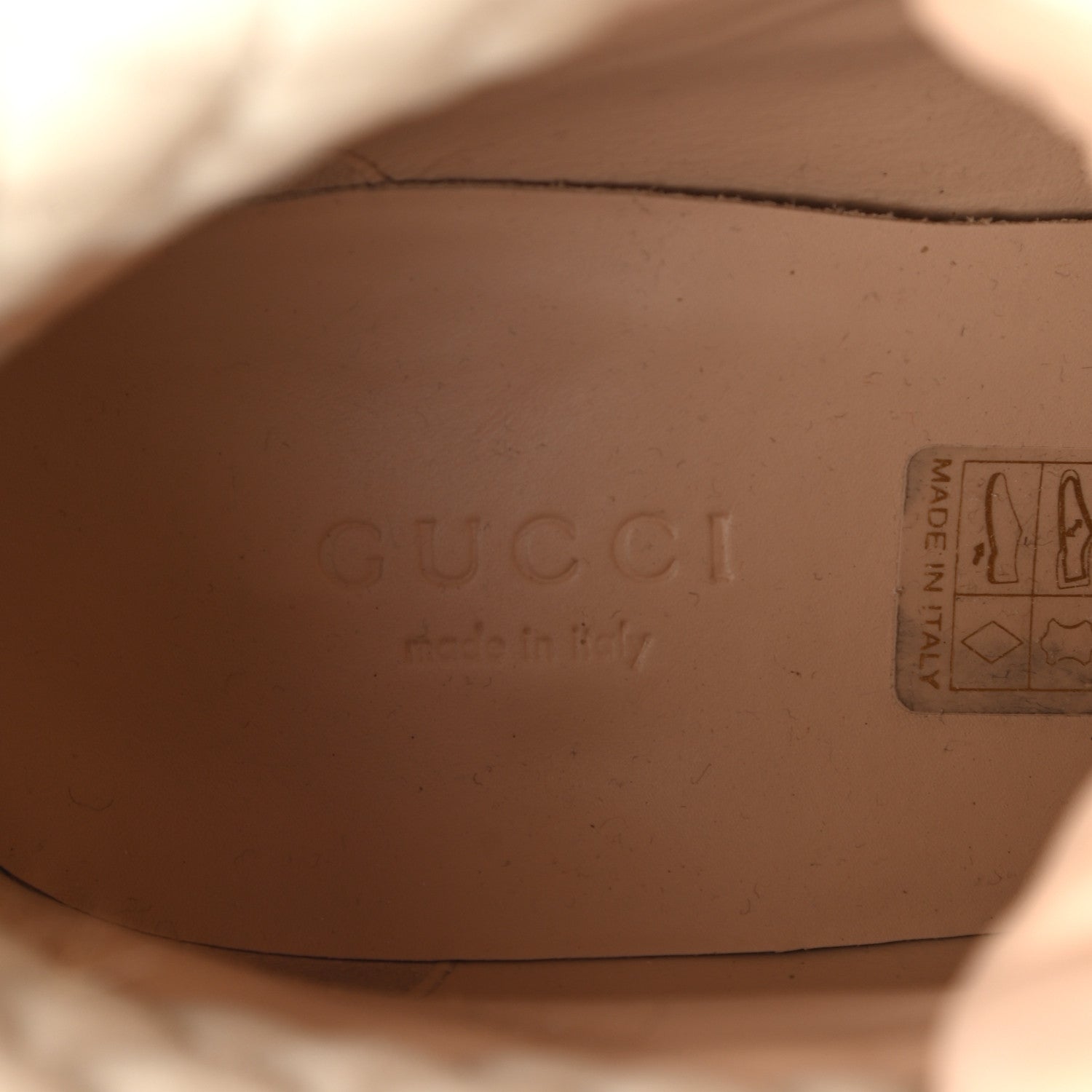 Gucci Calfskin GG Supreme Monogram Nappa Quilted Lace Up Ankle Boots 38.5 Mystic White Beige 6 of 14