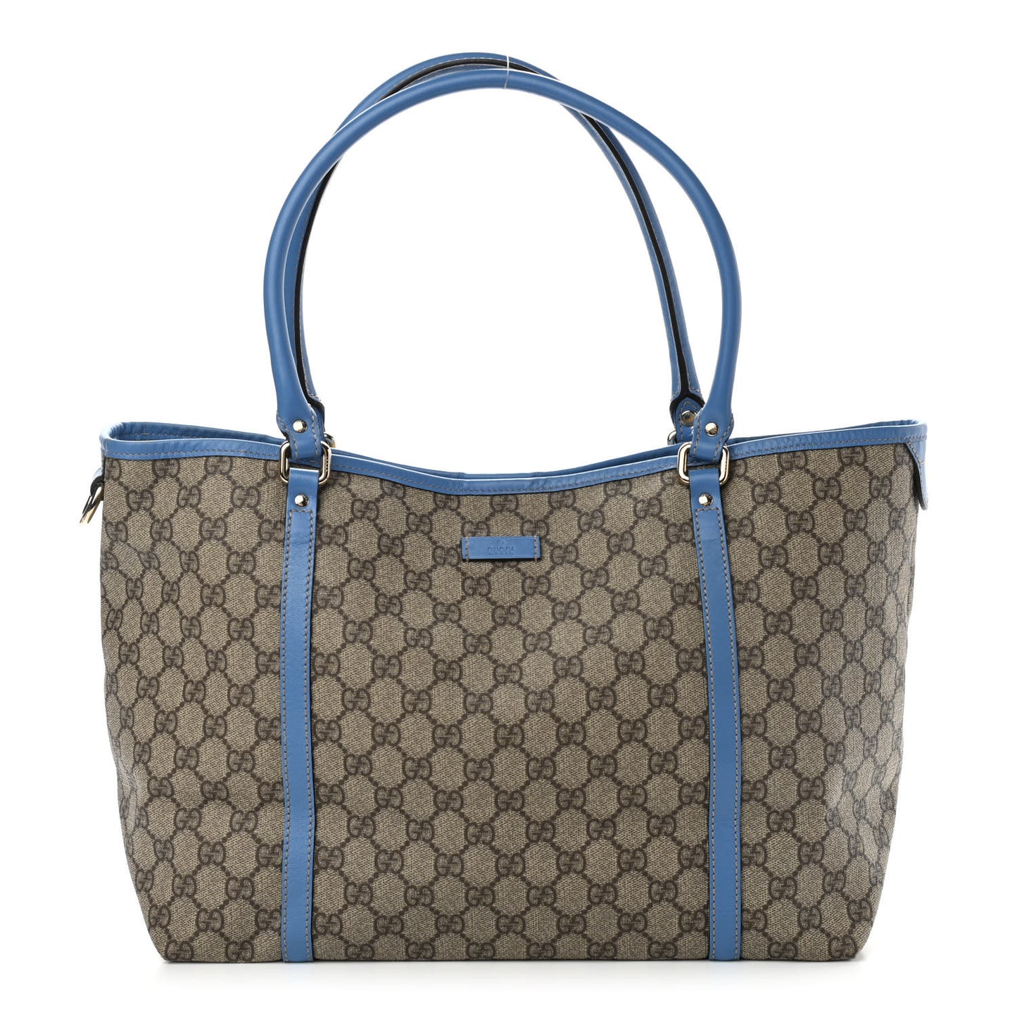 GG Plus Monogram Medium Joy Tote Light Blue