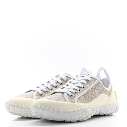Christian Dior Jacquard Rubber Oblique Mens B28 Low Top Sneakers 42 White 3 of 10