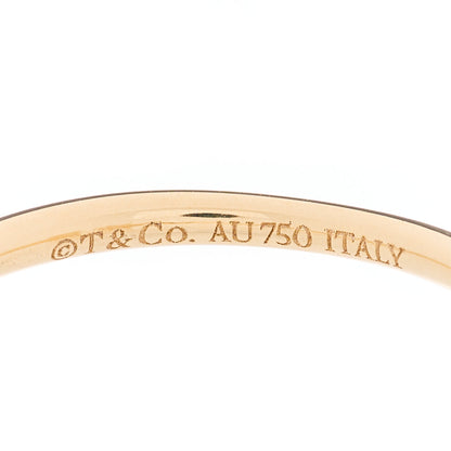 Tiffany 18K Yellow Gold Diamond T Wire Ring 54 6.75 4 of 4