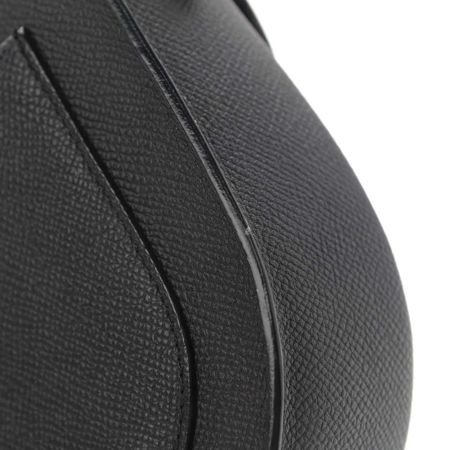 Grained Calfskin Small Trotteur Black