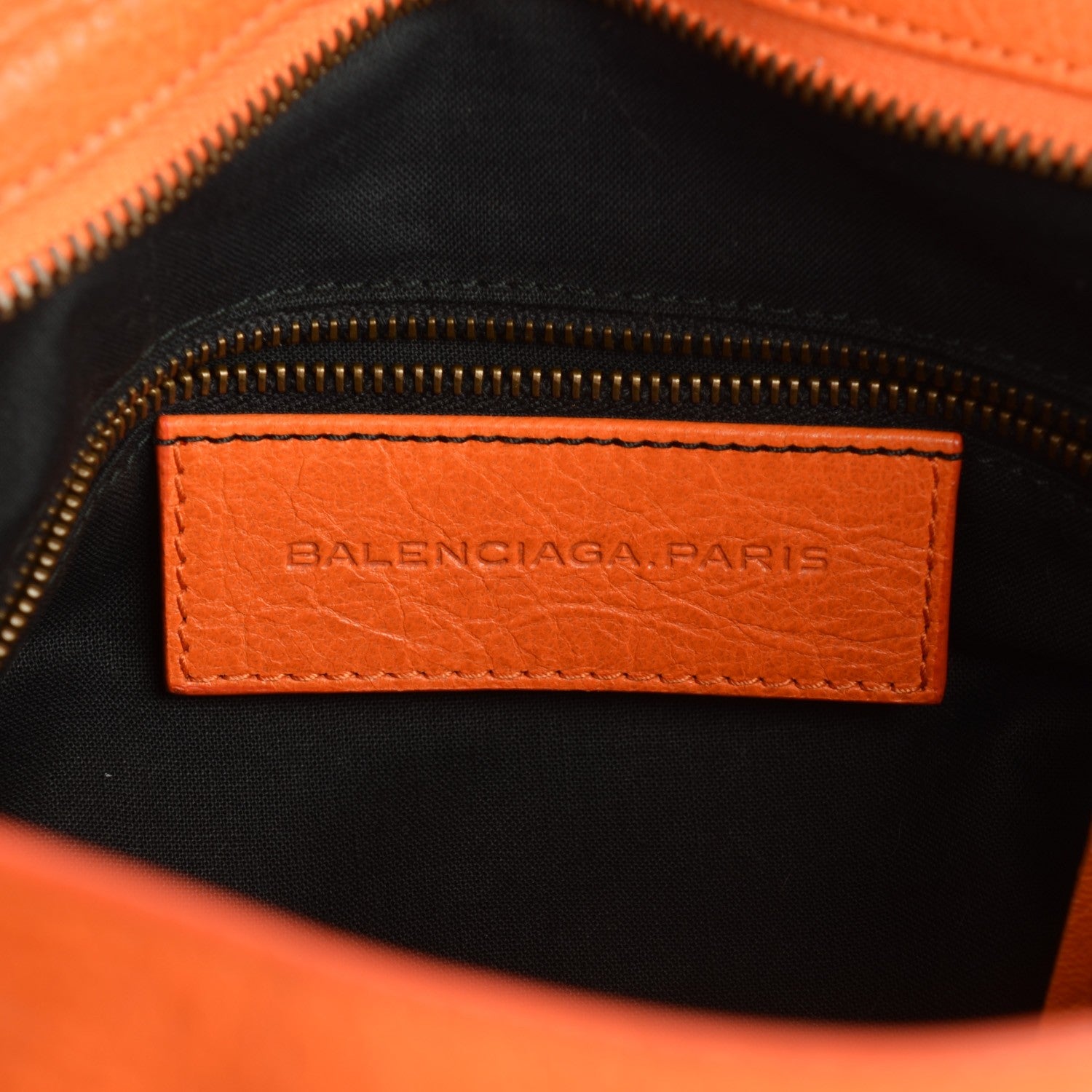 Balenciaga Agneau Classic Hardware Town Tangerine 8 of 11