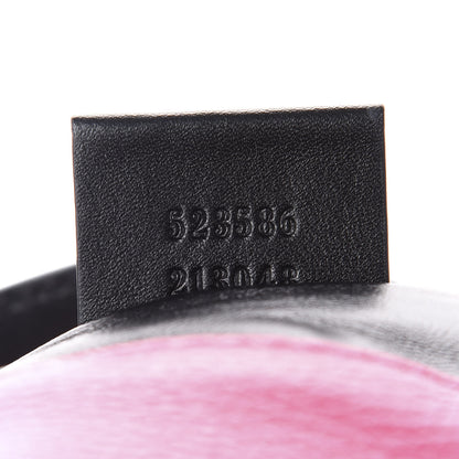 Gucci Grained Calfskin Logo Drawstring Backpack Box Pink Green Black 8 of 8