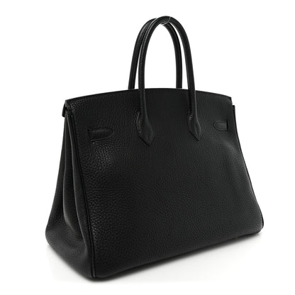 Hermes Taurillon Clemence BIRKIN 35 Black 3 of 17