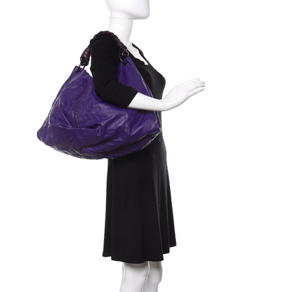Bottega Veneta Nappa Intrecciato Ayers Large Hobo Violet 2 of 9