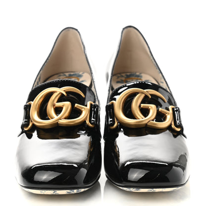 Gucci Vernice GG Victoire 55mm Loafer Pumps 37.5 Black 2 of 8