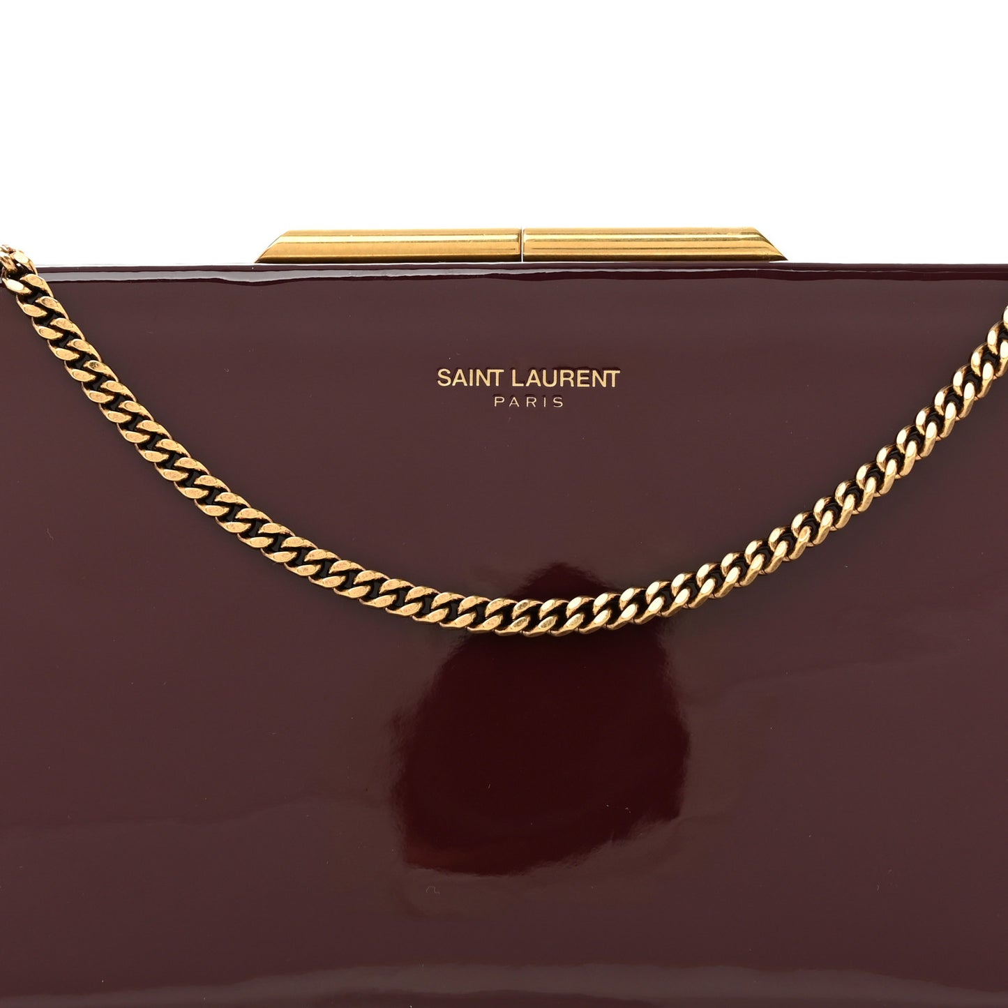 Patent Clutch Rouge