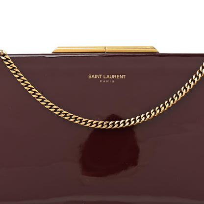 Saint Laurent Patent Clutch Rouge 8 of 11