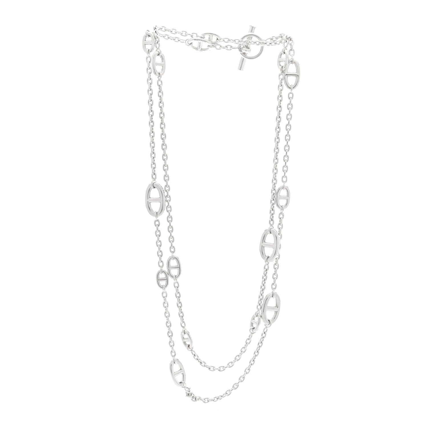 Hermes Sterling Silver Farandole Necklace 120 5 of 9