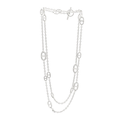 Hermes Sterling Silver Farandole Necklace 120 5 of 9