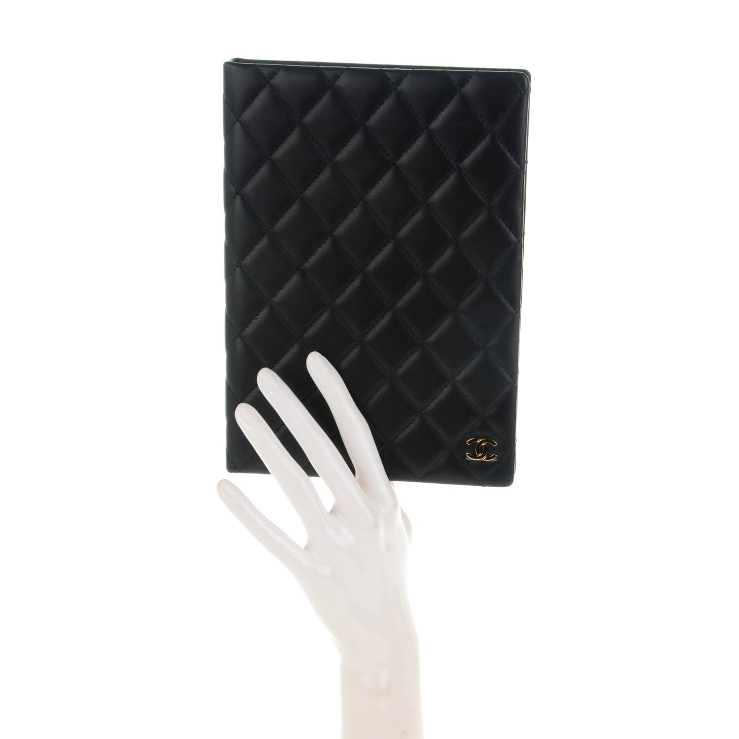 Chanel Lambskin Quilted Notebook Navy 2 of 7