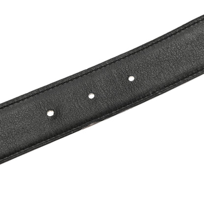 Hermes Swift Epsom 32mm Belt Strap 95 38 Black Etoupe 6 of 8