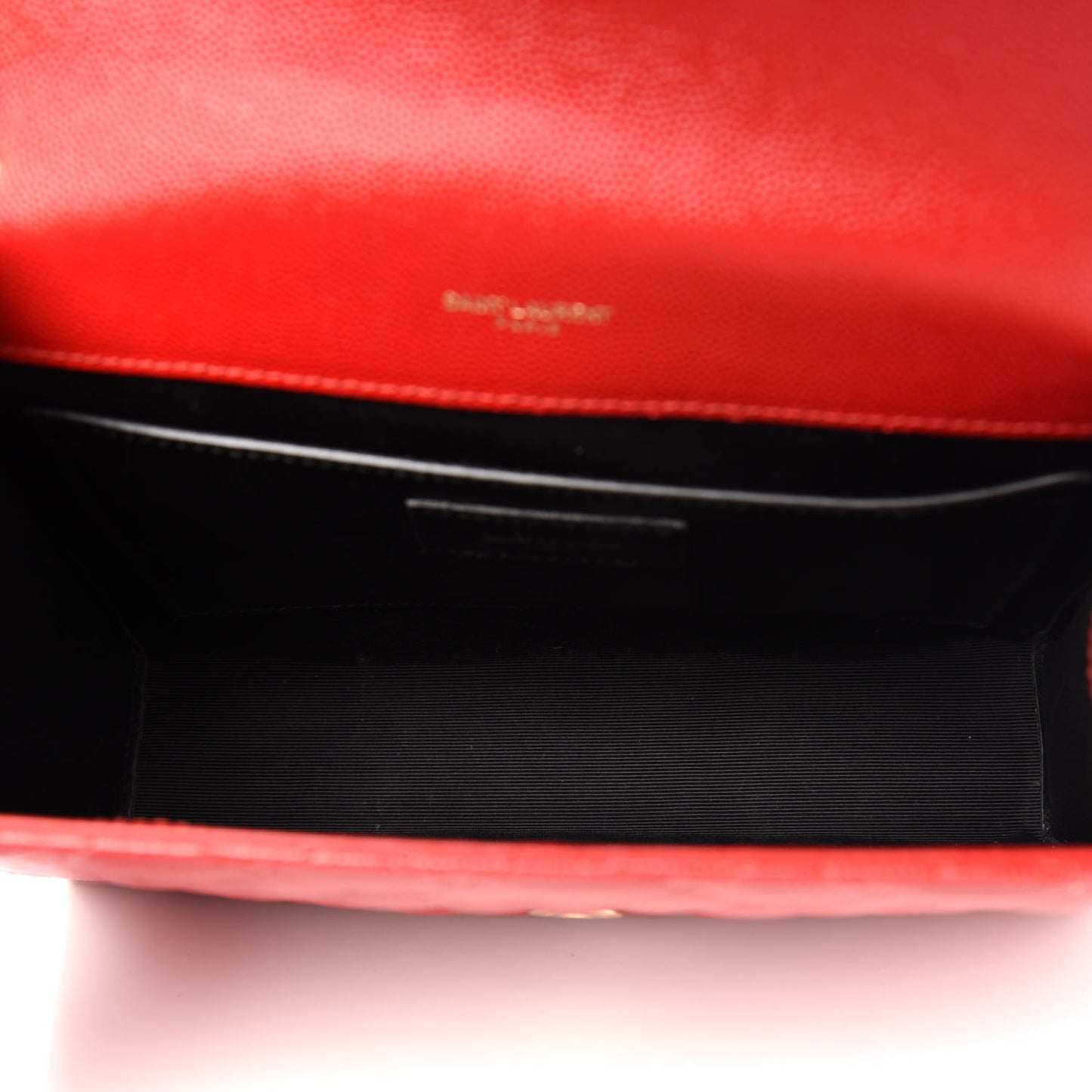 Grain De Poudre Textured Mixed Matelasse Triquilt Medium Monogram Satchel New Red