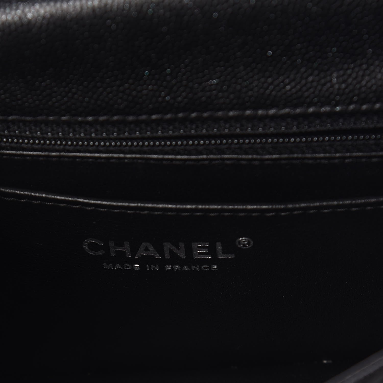 Chanel Iridescent Caviar Quilted Mini Rectangular Flap Black 6 of 10