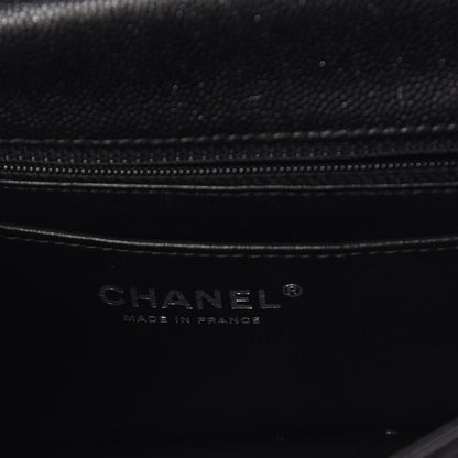 Chanel Iridescent Caviar Quilted Mini Rectangular Flap Black 6 of 10