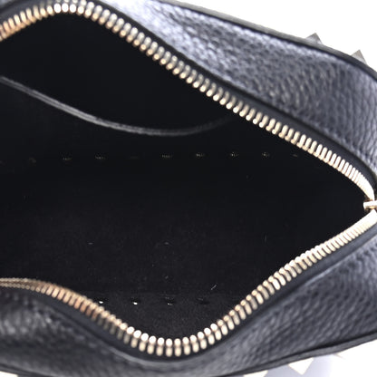 Valentino Garavani Grained Calfskin Rockstud Camera Crossbody Bag Black 5 of 8