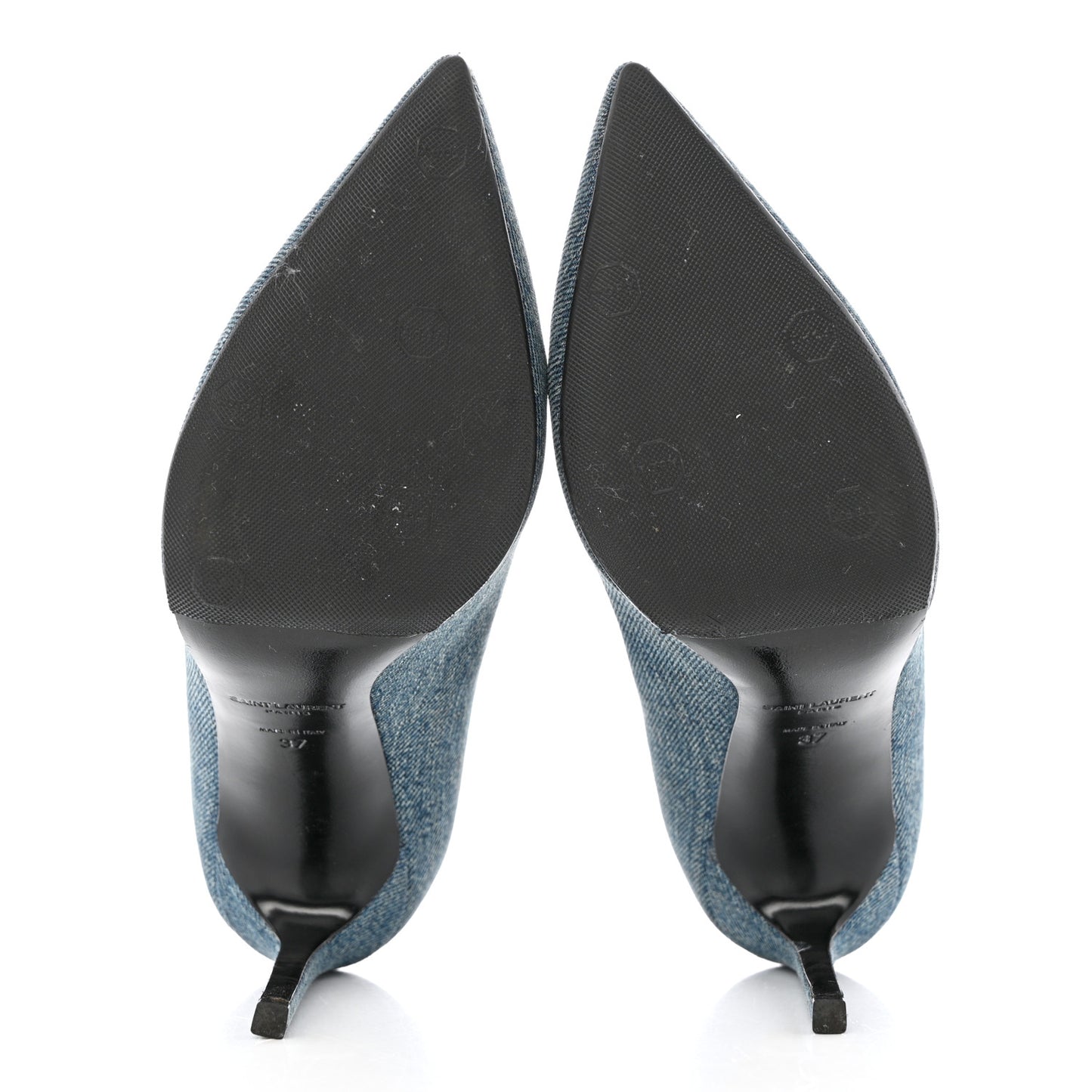 Denim Classic Paris Escarpin V 105 Skinny Pumps 37 Light Blue