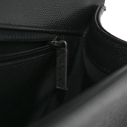 Chanel Caviar Quilted New Medium Boy Flap Black 12 of 12