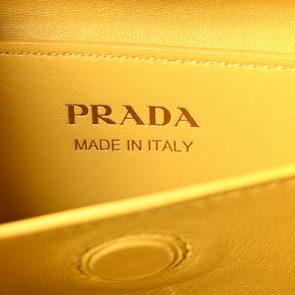 Prada Saffiano Cuir Small Bi-Color Double Bag Begonia Sole 6 of 10