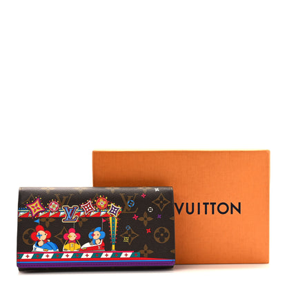 Louis Vuitton Monogram 2020 Christmas Animation Sarah Wallet Coquelicot 7 of 7