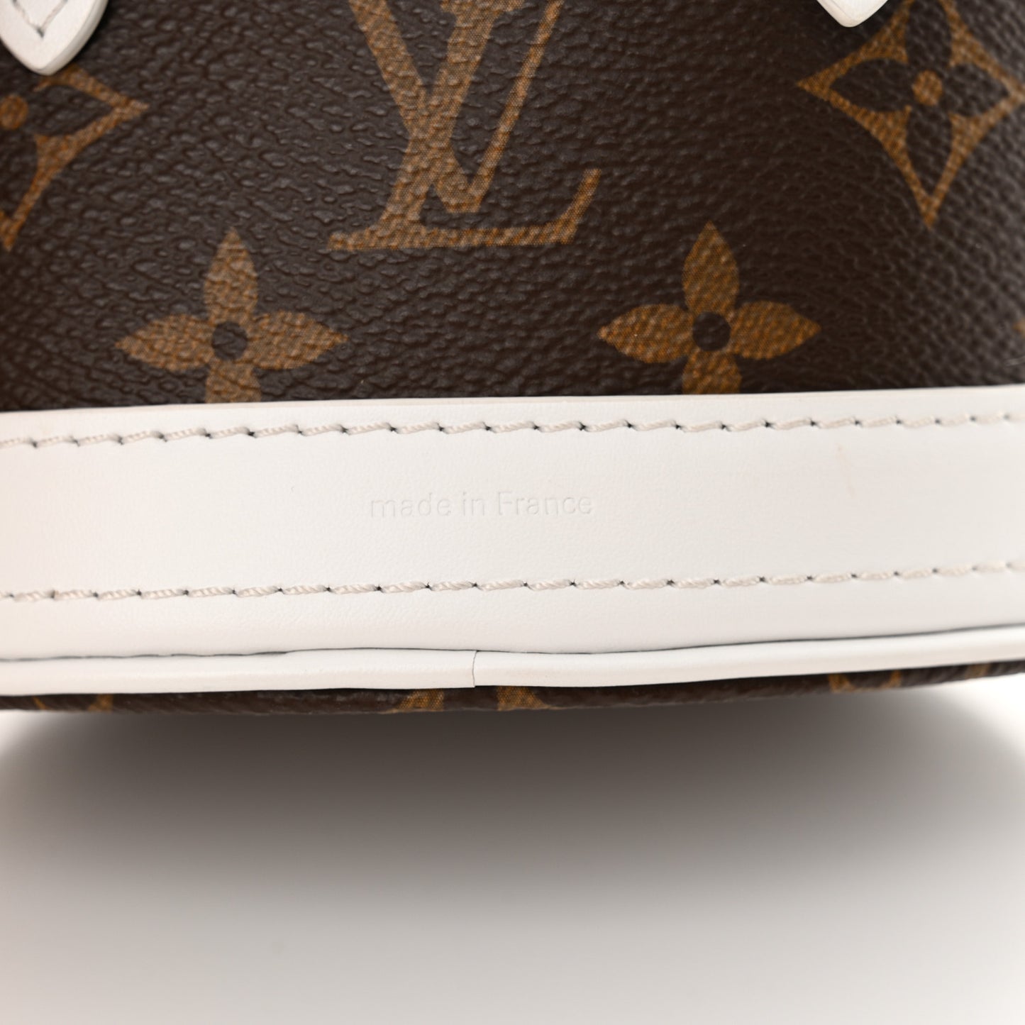 Monogram LV Match Nano Bucket Bag White