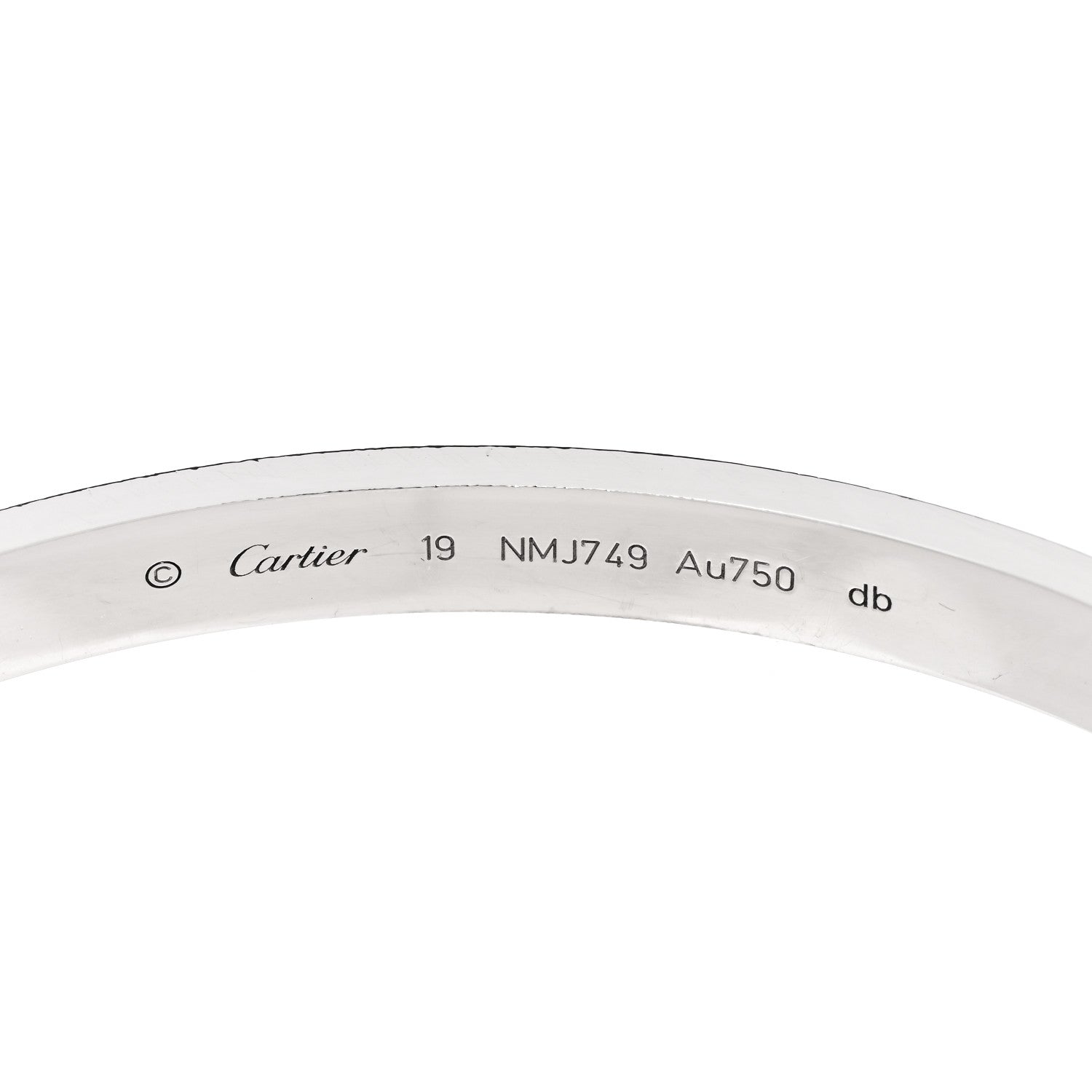 Cartier 18K White Gold LOVE Bracelet 19 4 of 7