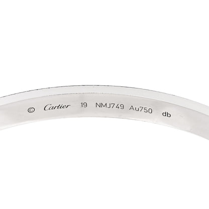 Cartier 18K White Gold LOVE Bracelet 19 4 of 7