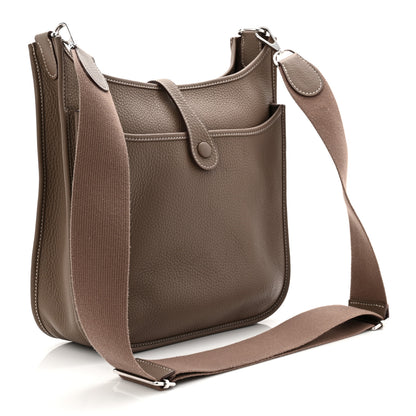 Hermes Taurillon Clemence Evelyne III PM Etoupe 3 of 11