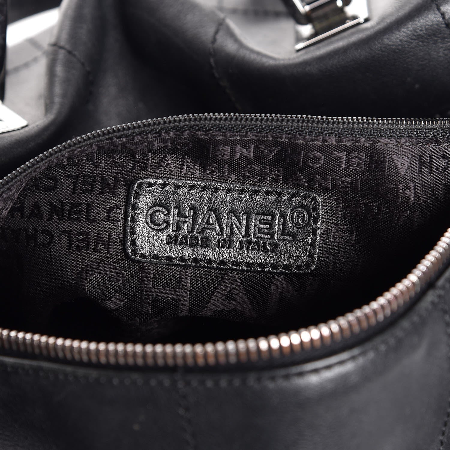 Chanel Calfskin Square Stitched Tote Black 7 of 8
