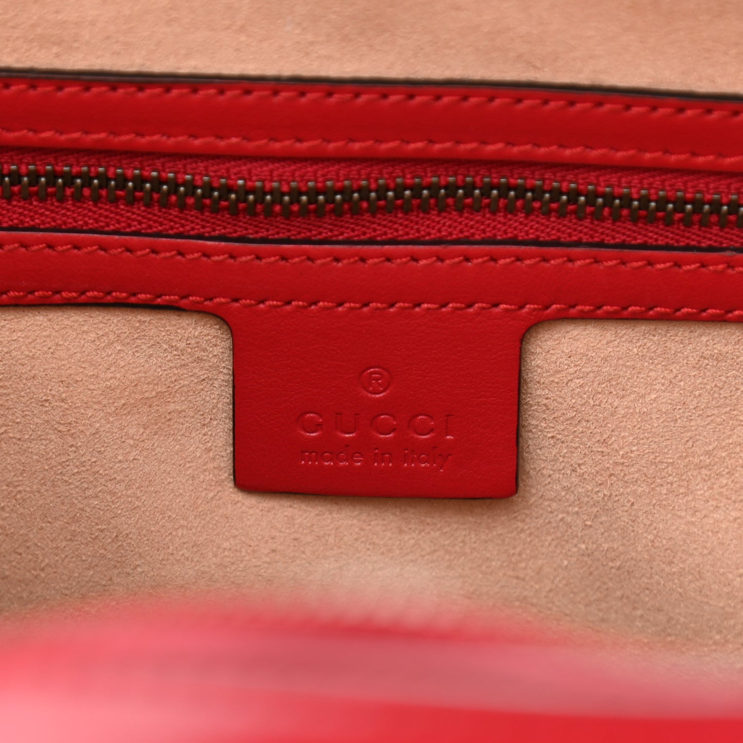 Calfskin Matelasse Sylvie Web Small GG Marmont Top Handle Shoulder Bag Hibiscus Red