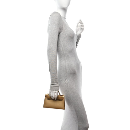 Hermes Metallic Chevre Chamkilight Mini Kelly Sellier 20 Dore 2 of 11