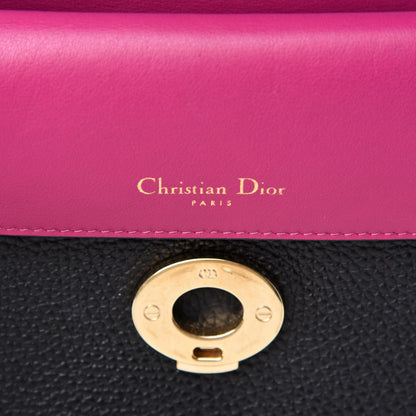 Christian Dior Bullcalf Small Be Dior Flap Black Fraise 10 of 11